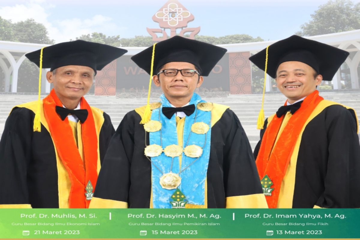 Dies Natalis Ke-53, UIN Walisongo kukuhkan tiga guru besar