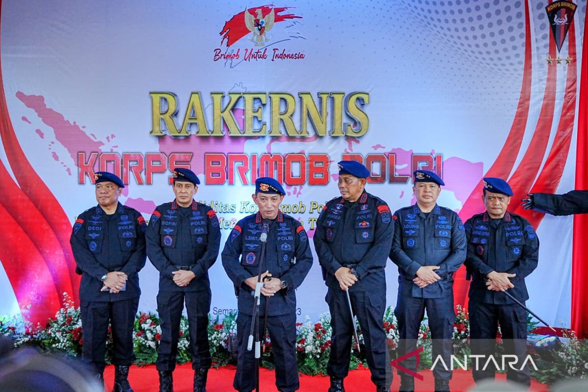 Kapolri mengarahkan Korbrimob siapkan pengamanan tahapan Pemilu 2024