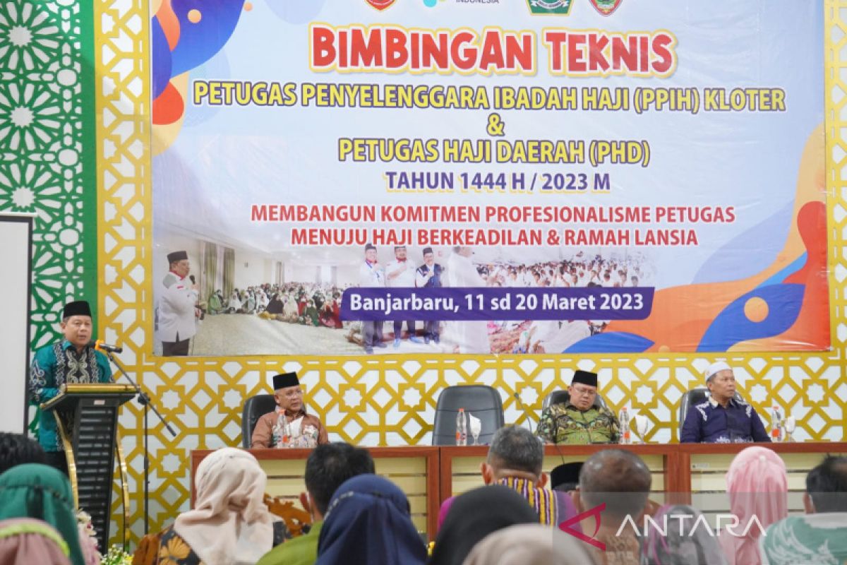 Info Haji - 123 petugas haji Kalsel diingatkan untuk pelayanan haji ramah bagi lansia