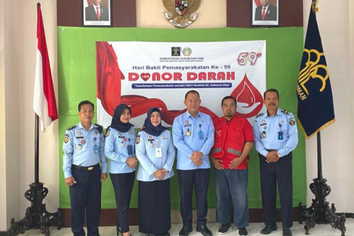 Lapas Perempuan Mataram menggelar donor darah