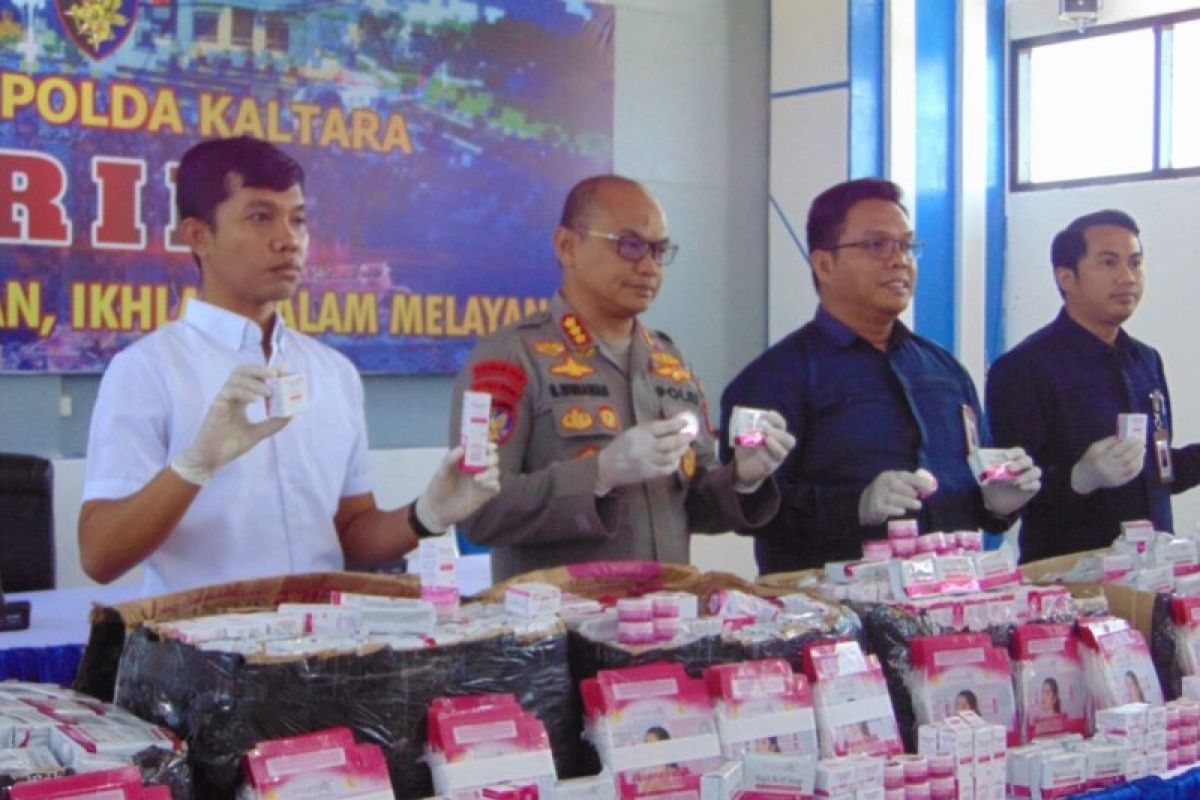 Polda Kaltara gagalkan peredaran kosmetik ilegal