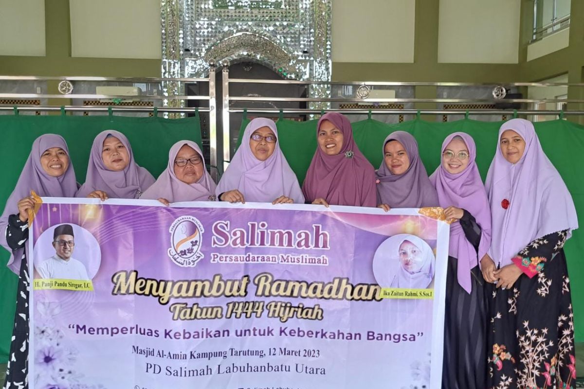 Peringati HUT ke-23 dan sambut Ramadhan 1444 H, Salimah Labura gelar pengajian