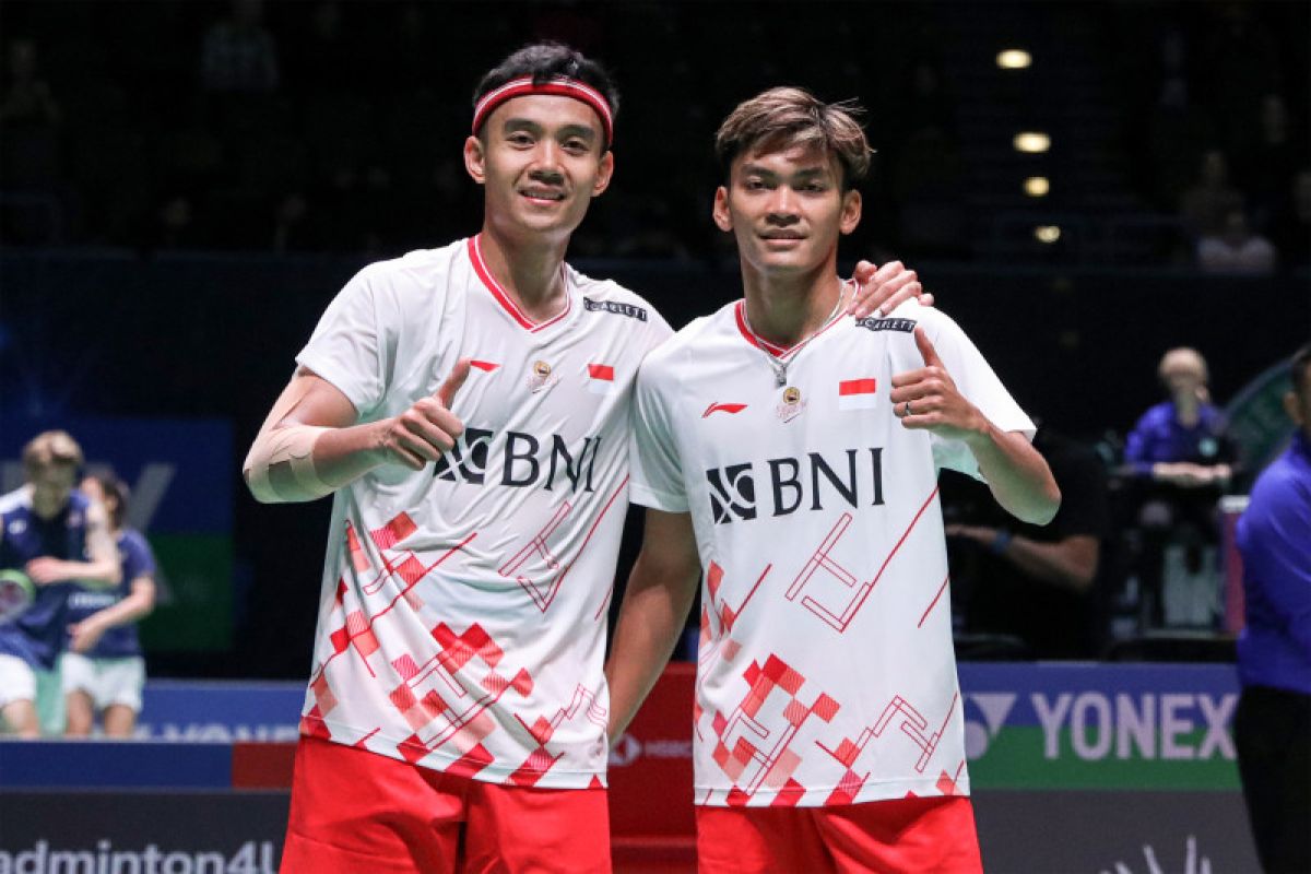 Satu tiket semifinal diraih oleh ganda putra Indonesia