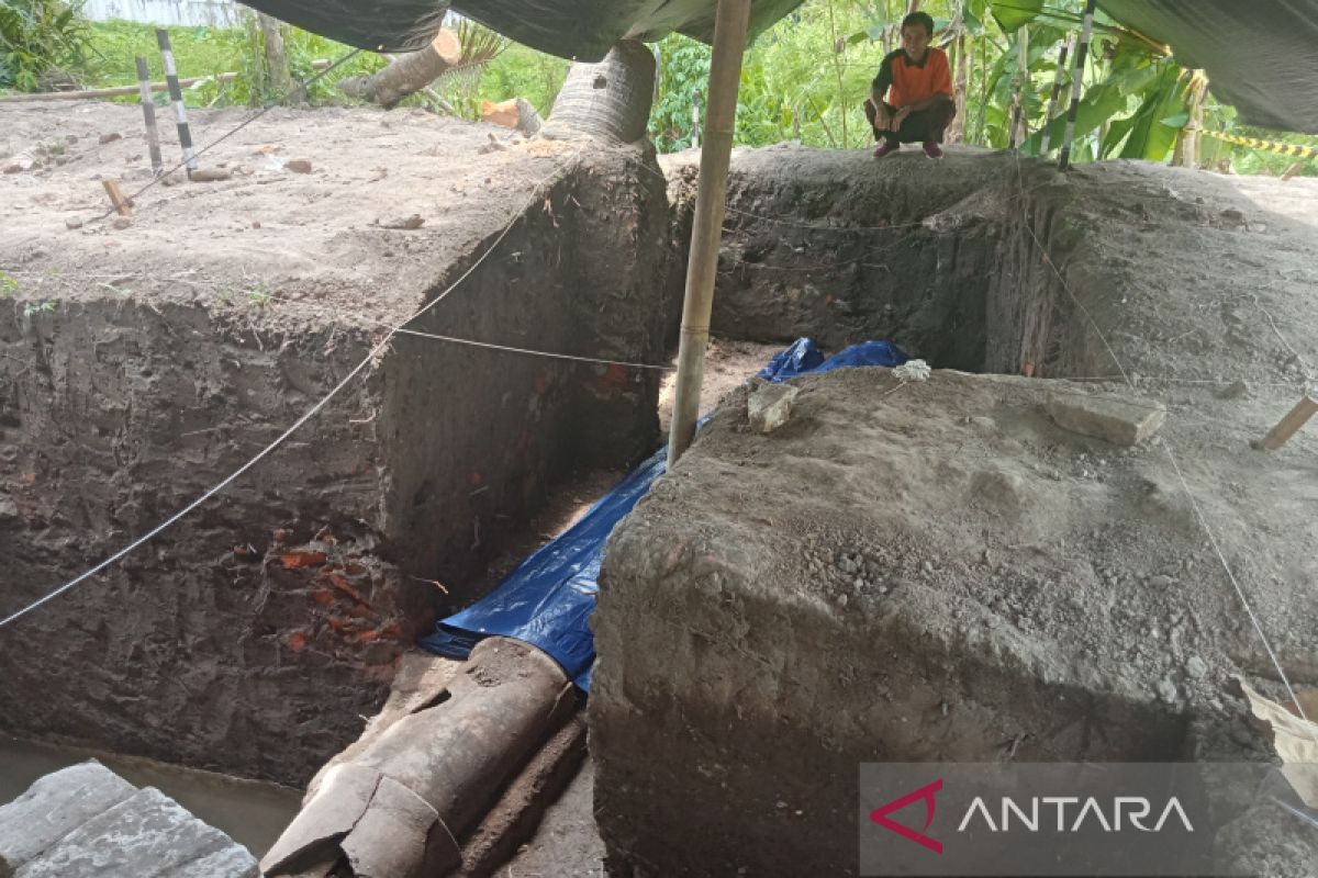 Tim arkeolog temukan saluran air kuno di kawasan situs Pleret