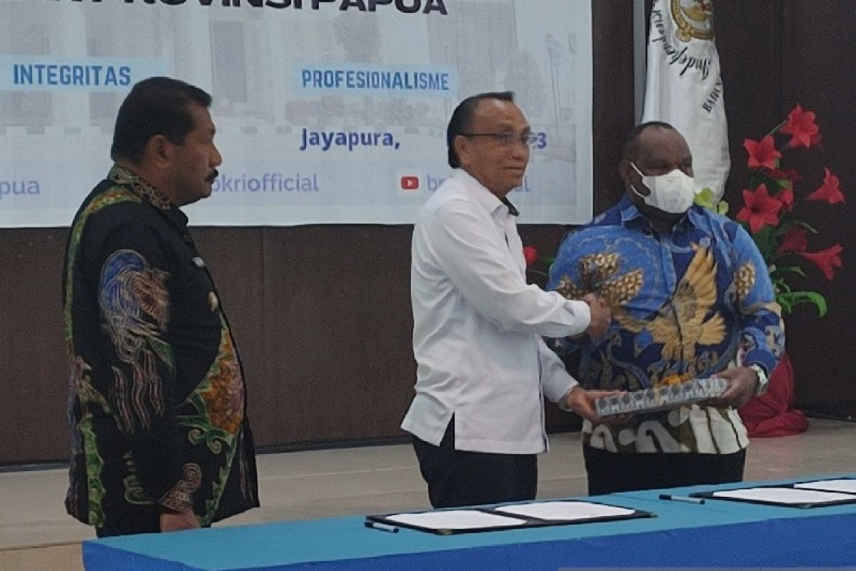 Empat kabupaten serahkan laporan keuangan kepada BPK Perwakilan Papua