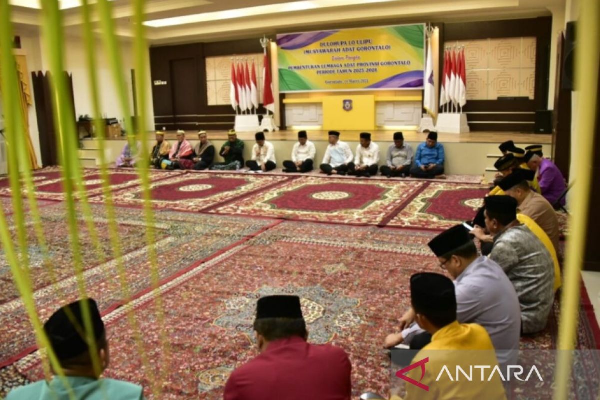 Pemprov Gorontalo menggelar musyawarah pembentukan lembaga adat