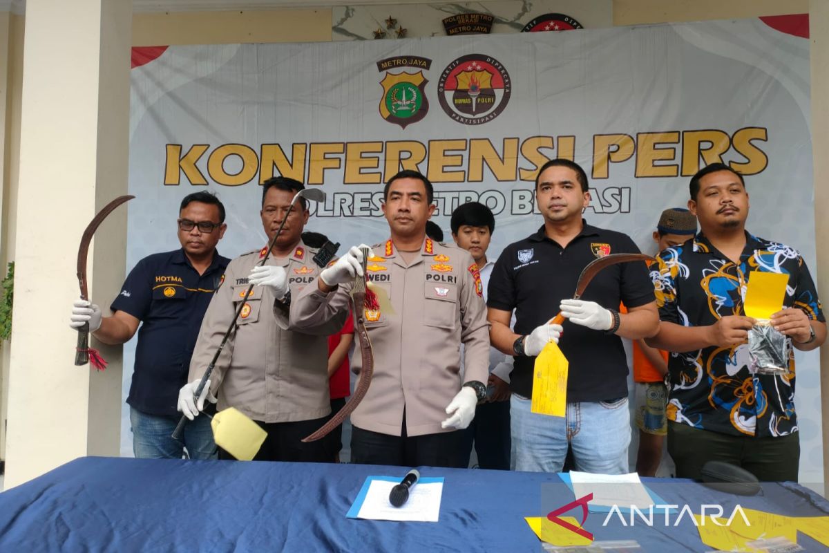 Polres Bekasi berhasil ringkus enam pencuri yang viral di media sosial