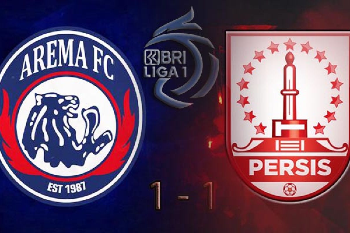 Arema FC bermain imbang 1-1 kontra Persis Solo