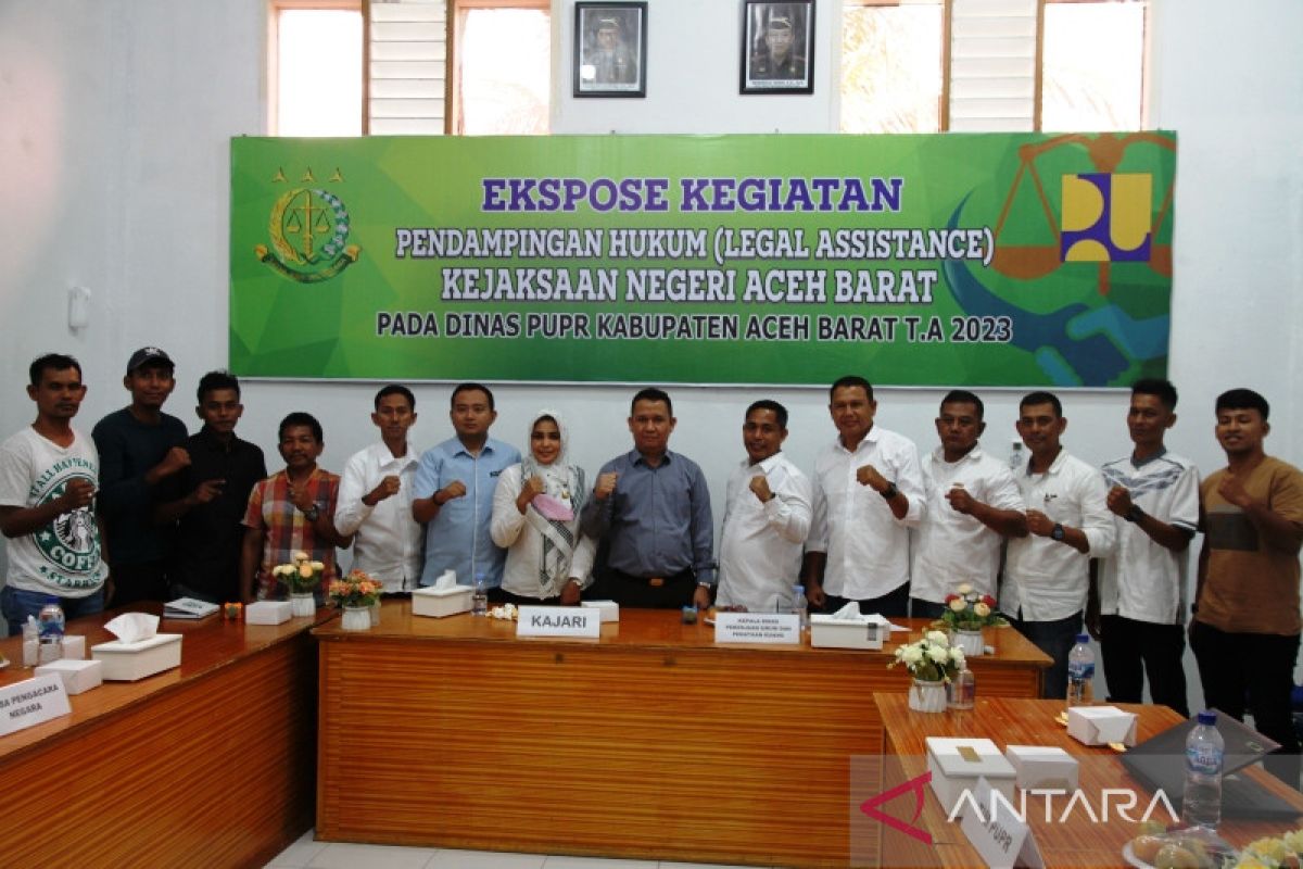 Jaksa lakukan pendampingan hukum pelaksanaan proyek PUPR di Aceh Barat