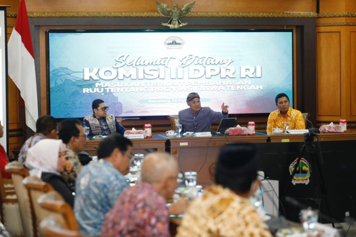 Ganjar beri tiga masukan ke Panja Pembahasan RUU Provinsi