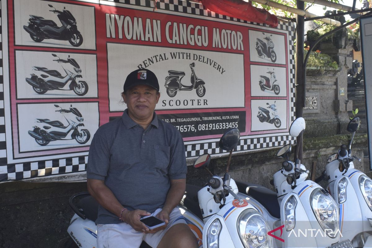 Usaha rental motor resah atas larangan wisman sewa motor di Bali