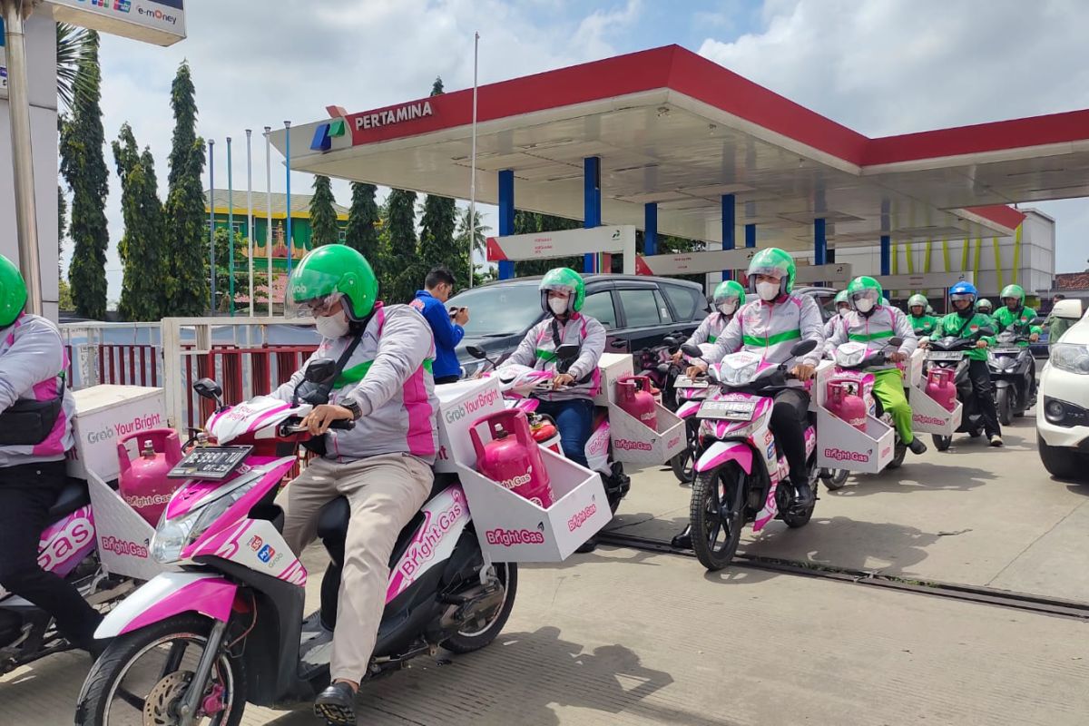 Gandeng Grab, Pertamina hadirkan layanan pesan antar Brightgas lewat GrabMart