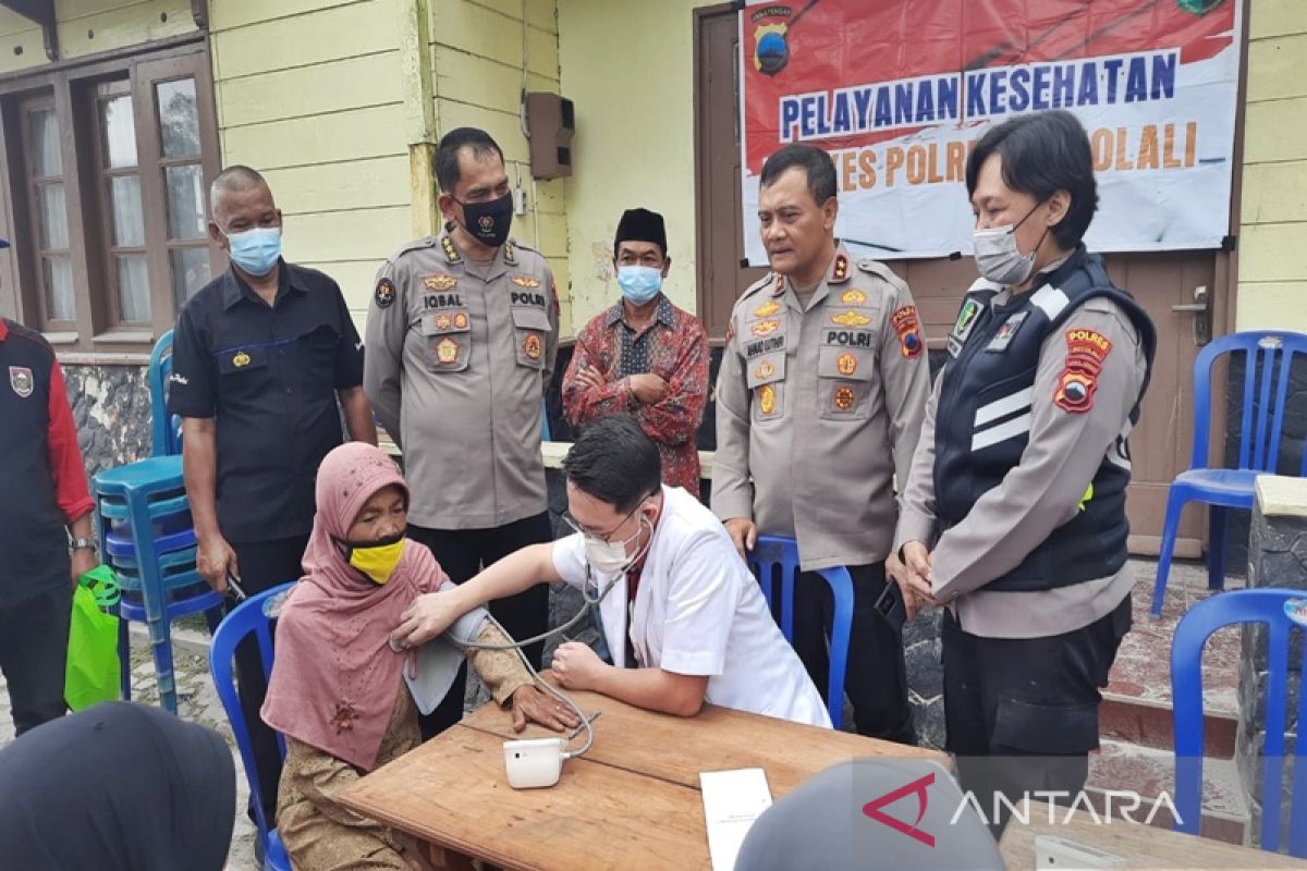 Kapolda Jateng cek tiga desa terdampak abu vulkanik Gunung Merapi di Boyolali