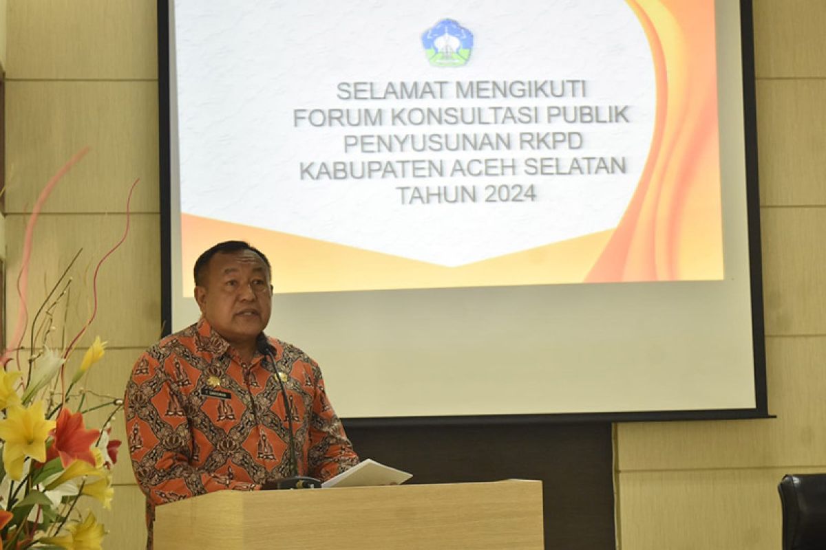 Pemkab Aceh Selatan gelar forum konsultasi publik RKPD 2024