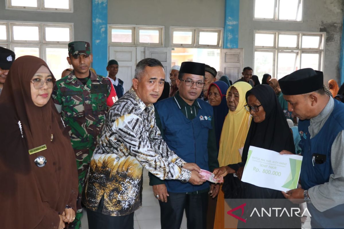 13.005 warga miskin di Aceh Barat sudah terima bantuan ZIS, begini penjelasannya