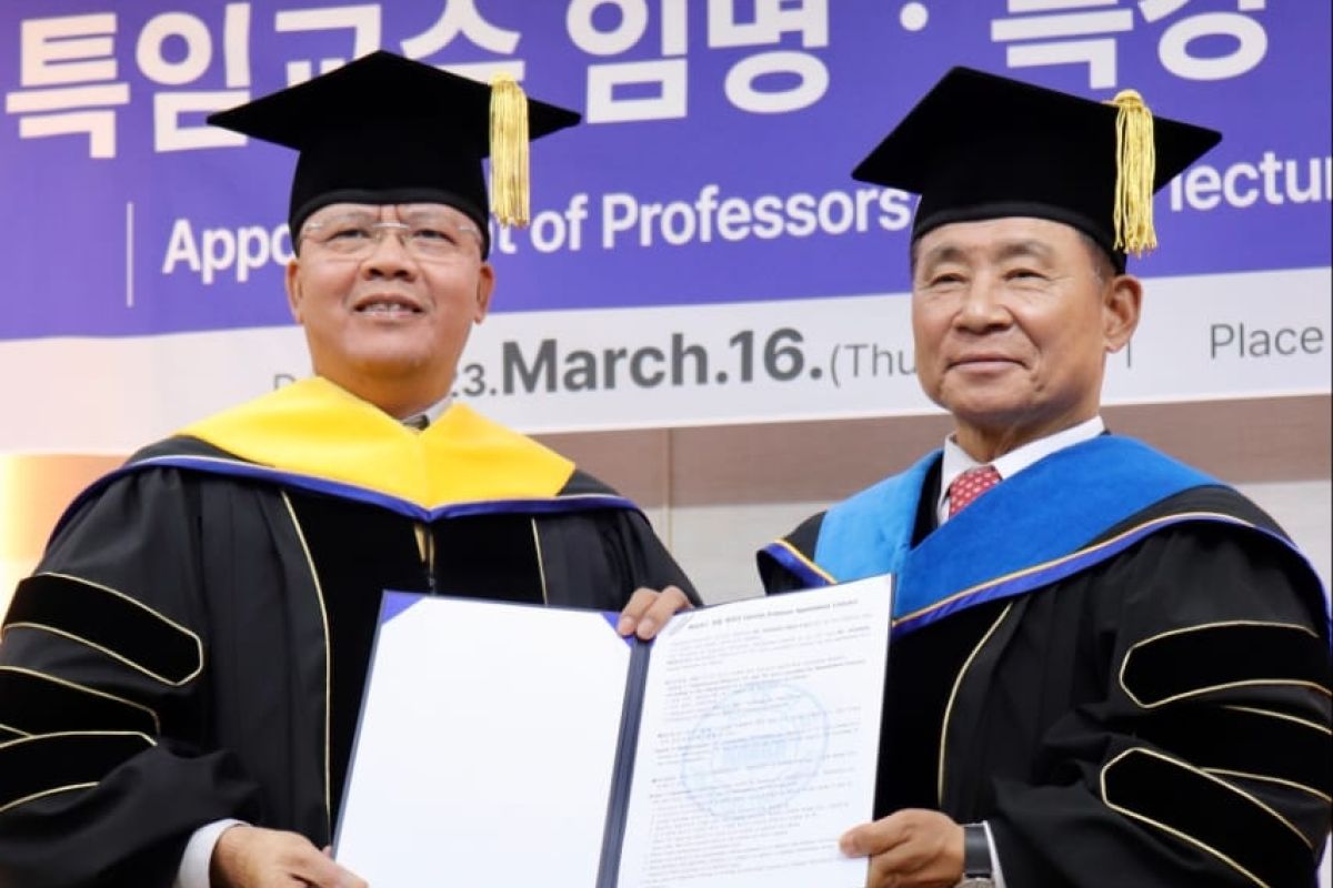 Gubernur Bengkulu terima gelar profesor bidang SDA dari Pemerintah Korea Selatan