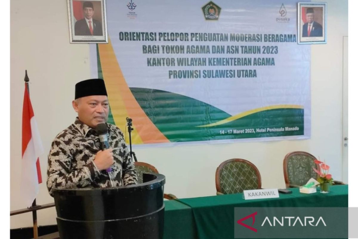 Kemenag lakukan penguatan moderasi beragama pada tokoh agama dan ASN