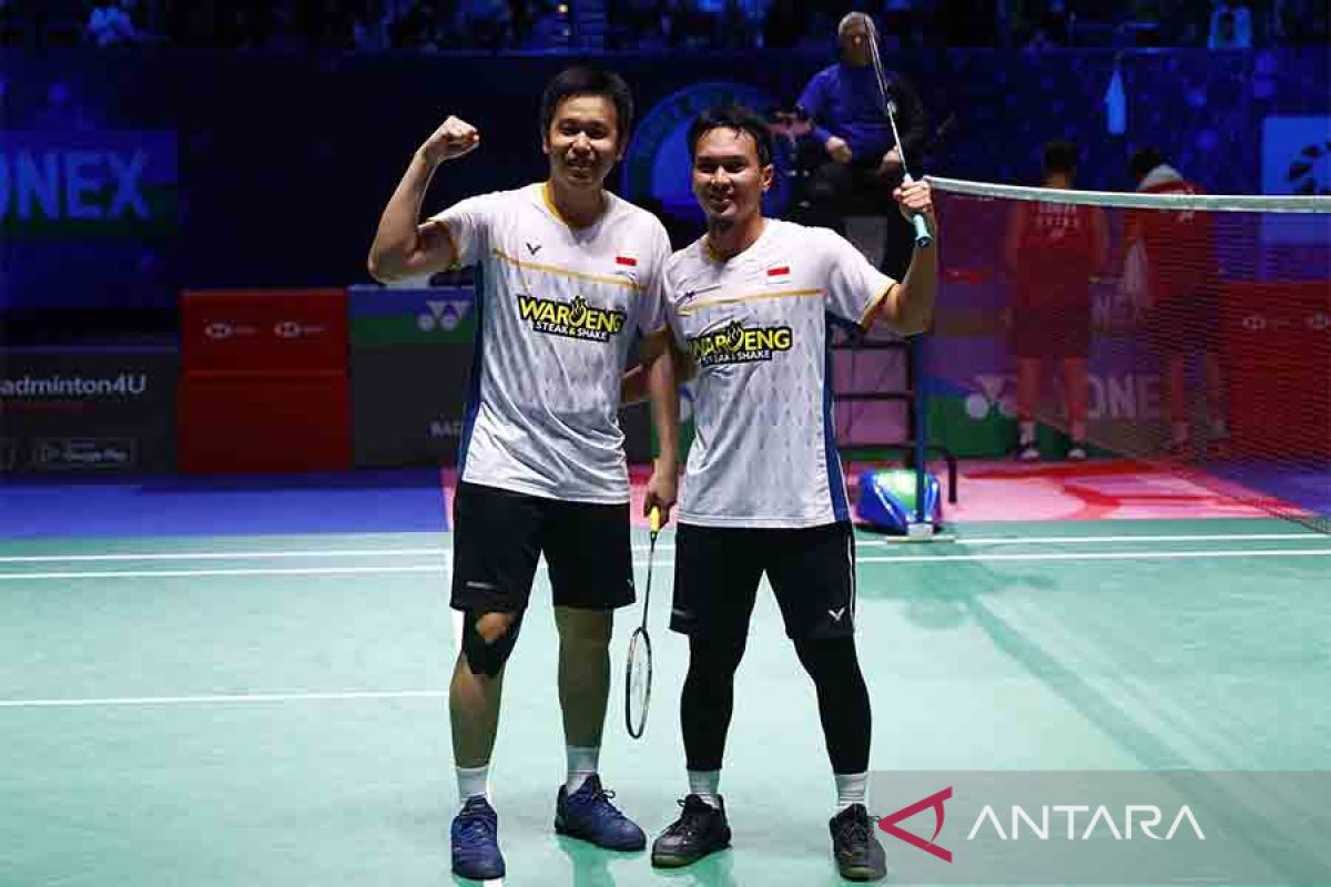 Hendra/Ahsan amankan tiket final All England 2023 lewat persaingan sengit