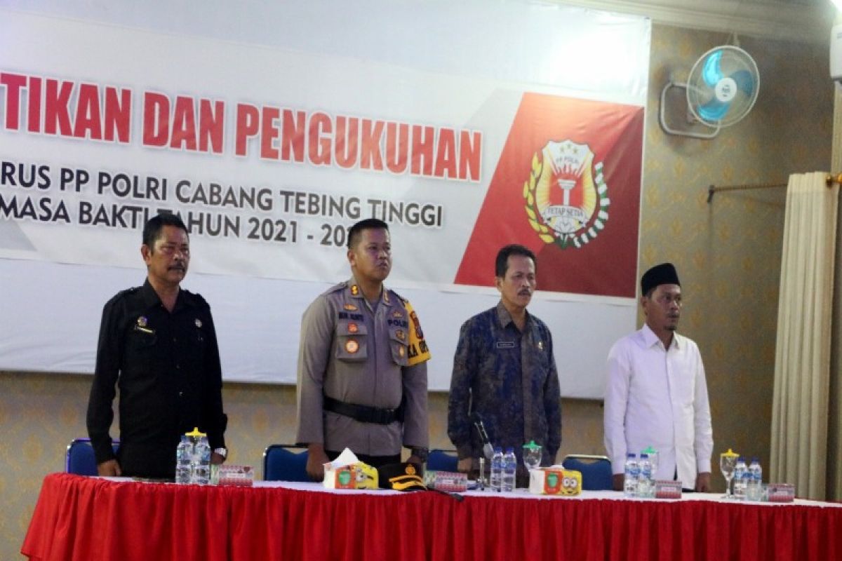 Plt.Sekdako hadiri pelantikan PP Polri Cabang Tebing Tinggi