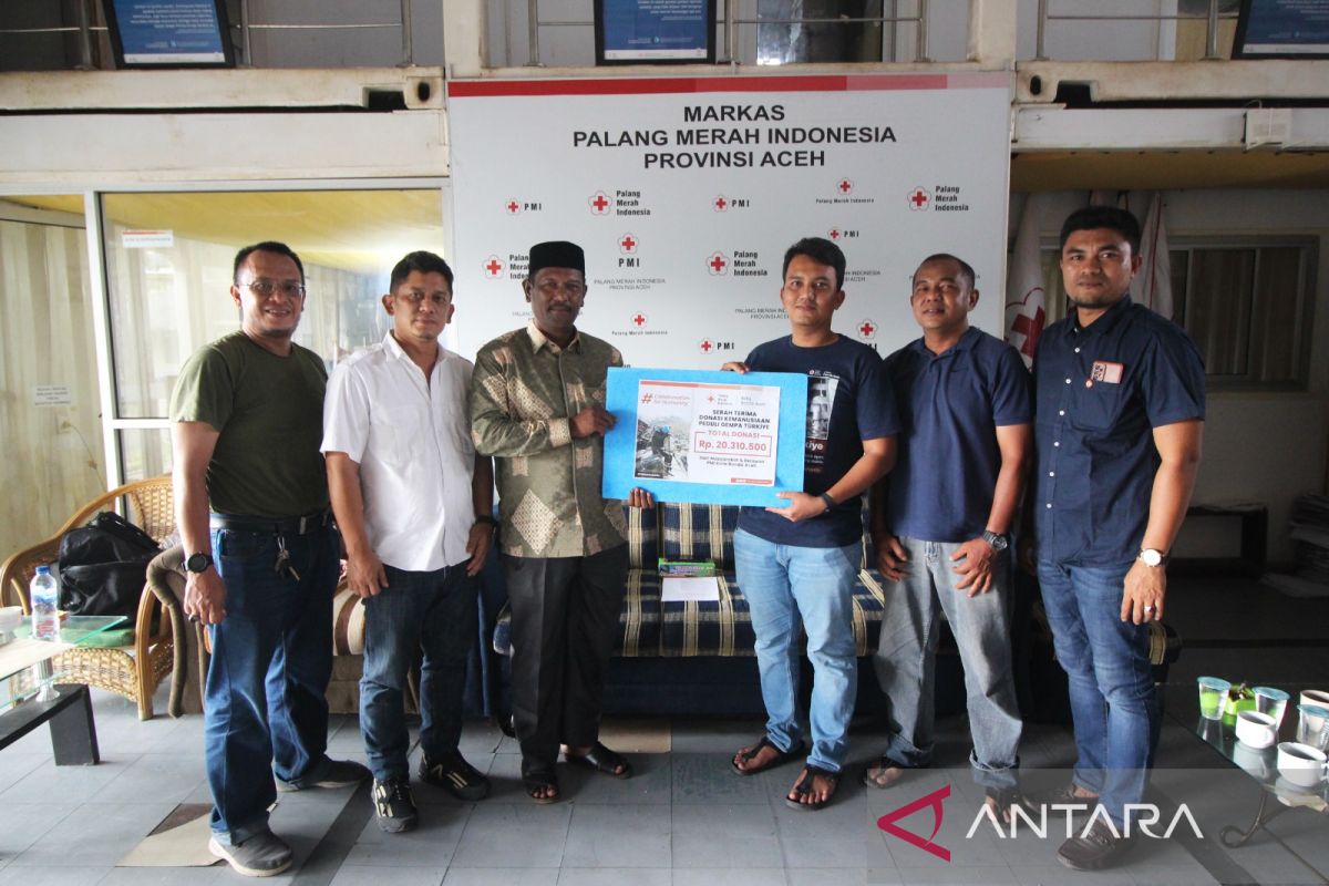 PMI Banda Aceh serahkan donasi Rp20 juta untuk korban gempa Turki