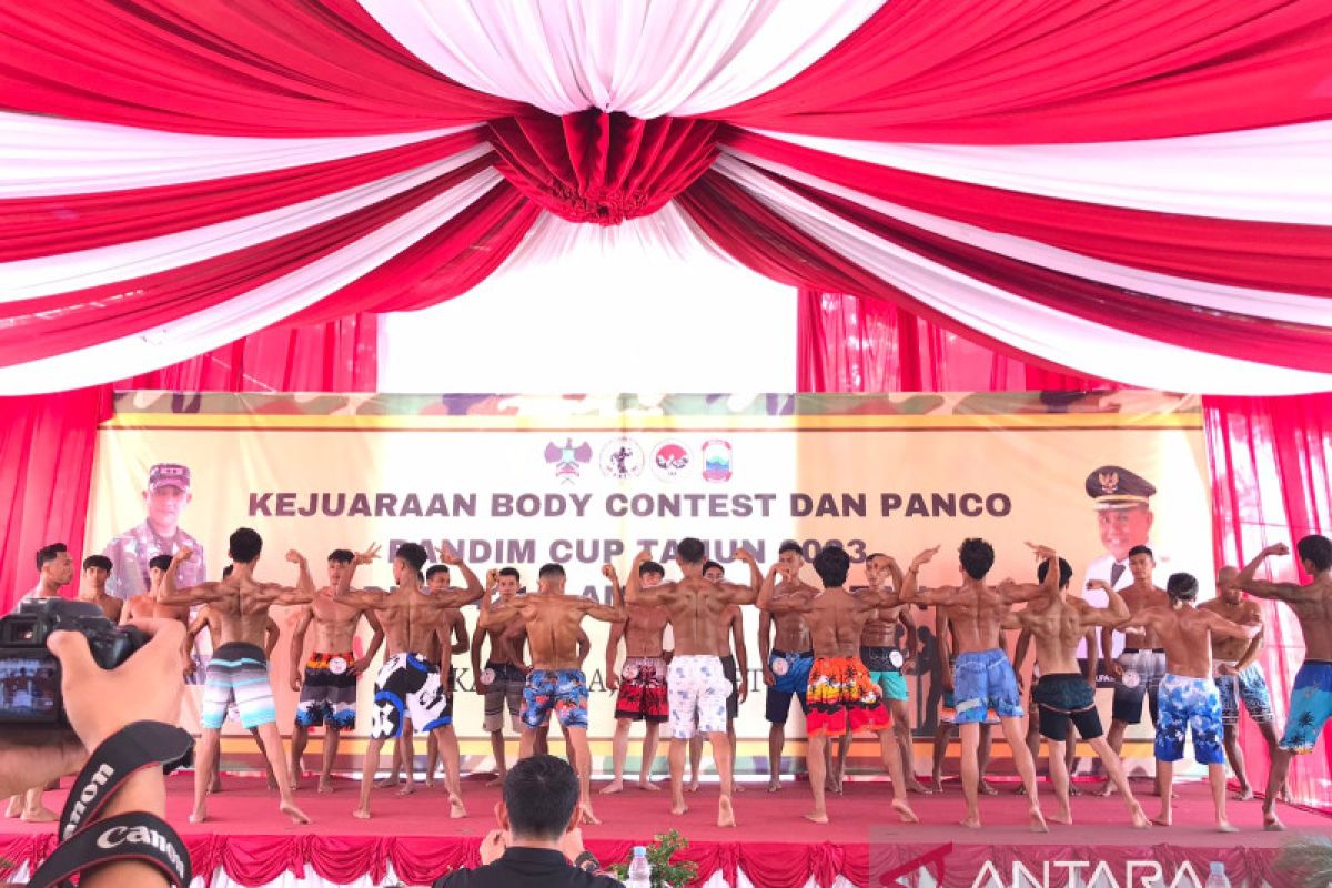 Kodim 0421 Lampung Selatan gelar kejuaraan "body contest" dan panco