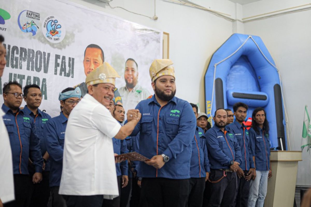 FAJI Sumut dilantik, penguatan 4 pilar arung jeram dan target emas PON 2024