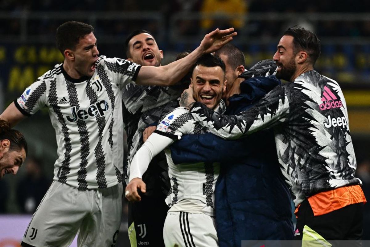Liga Italia - Gol Kostic menangkan Juventus di Derby d'Italia lawan Inter Milan