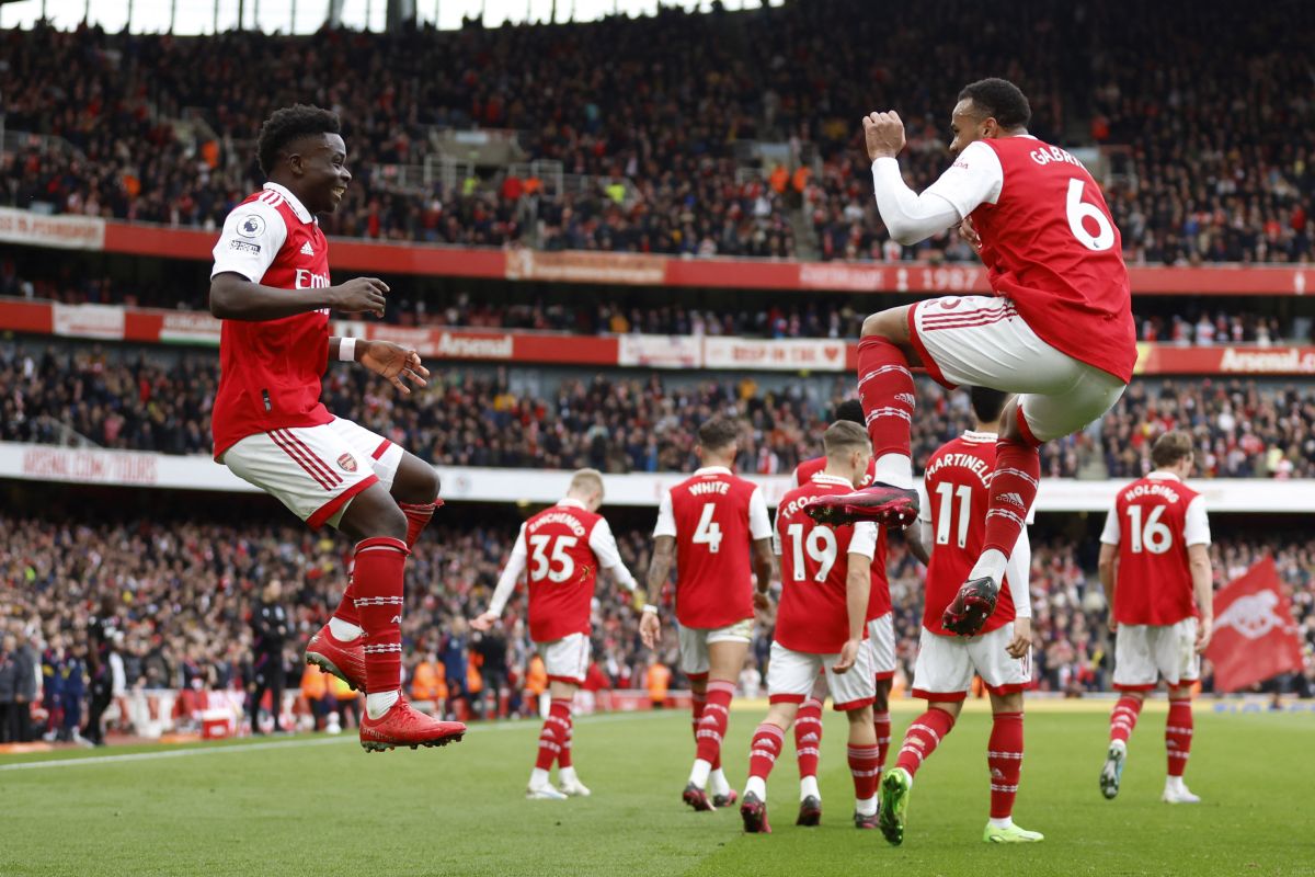 Liga Inggris - Bukayo Saka cetak dua gol, Arsenal hajar Crystal Palace 4-1