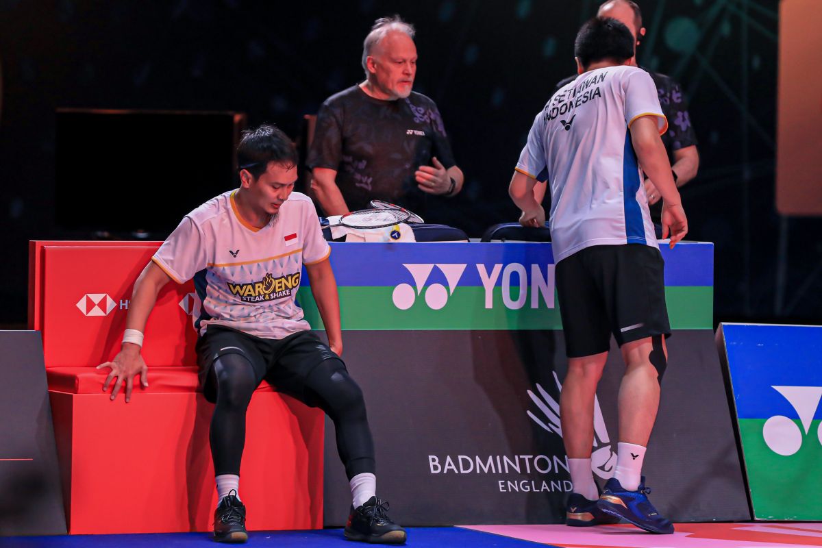 Dokter PBSI ungkap kondisi terkini Mohammad Ahsan usai cedera di All England 2023