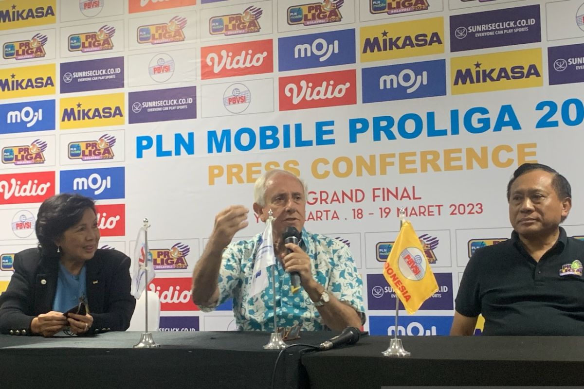 Proliga 2023: Presiden FIVB takjub animo penggemar voli di Indonesia