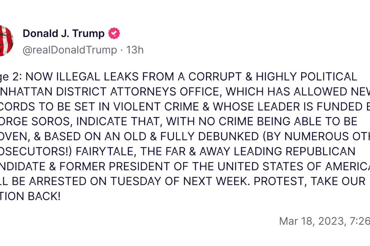Trump sebut dirinya akan ditangkap pada Selasa (21/3)