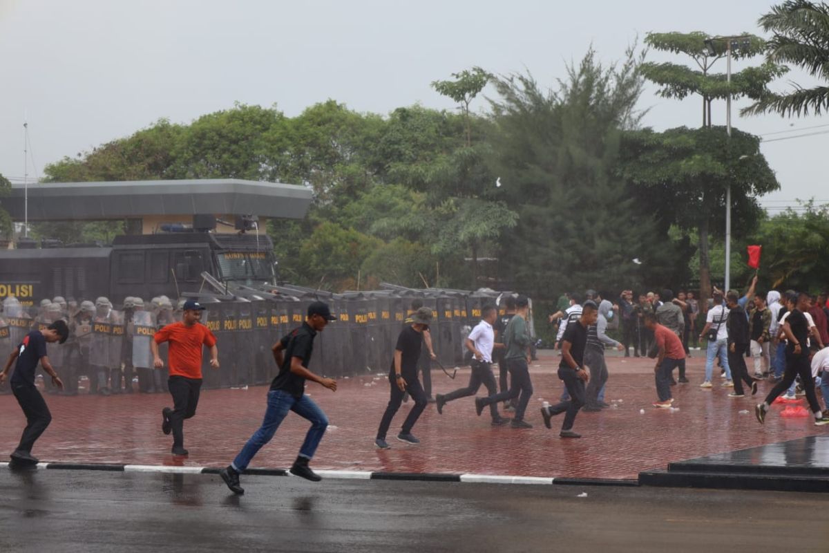 Polda Banten gelar simulasi pengamanan Pemilu