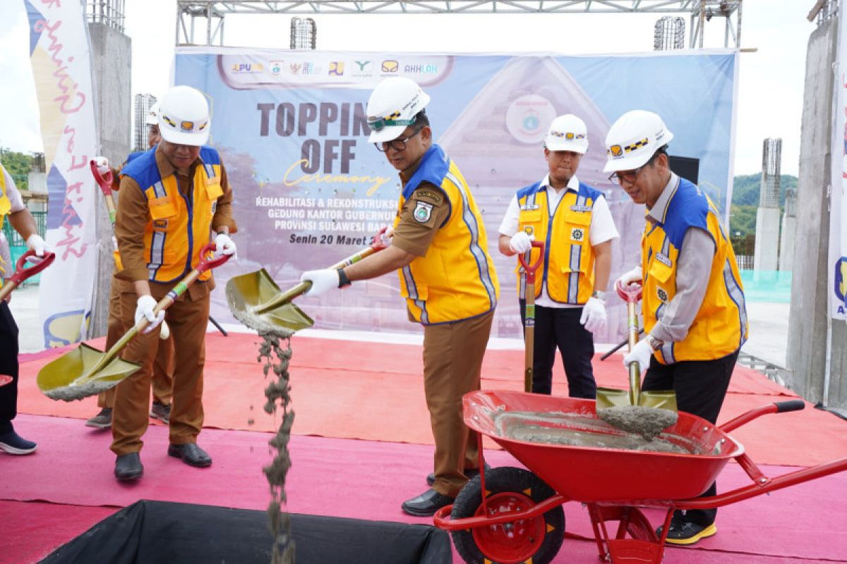 Konstruksi bangunan Kantor Gubernur Sulbar tahan gempa hingga magnitudo 8,5