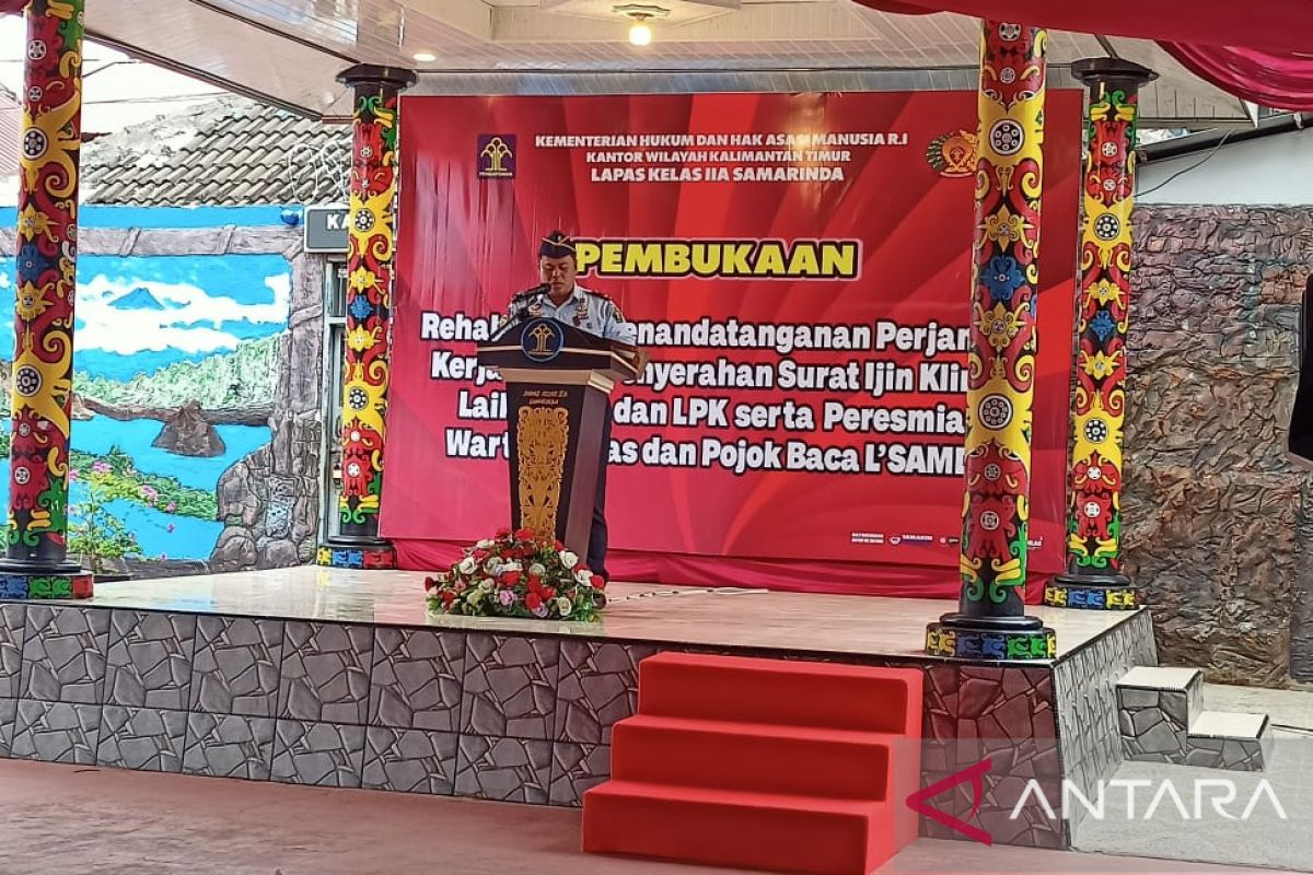 Lapas Samarinda resmikan Wartelsuspas tingkatkan layanan komuinikasi warga binaan