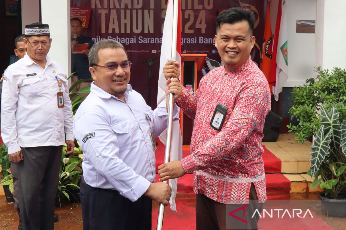 KPU Belitung Timur terima kirab Pemilu 2024