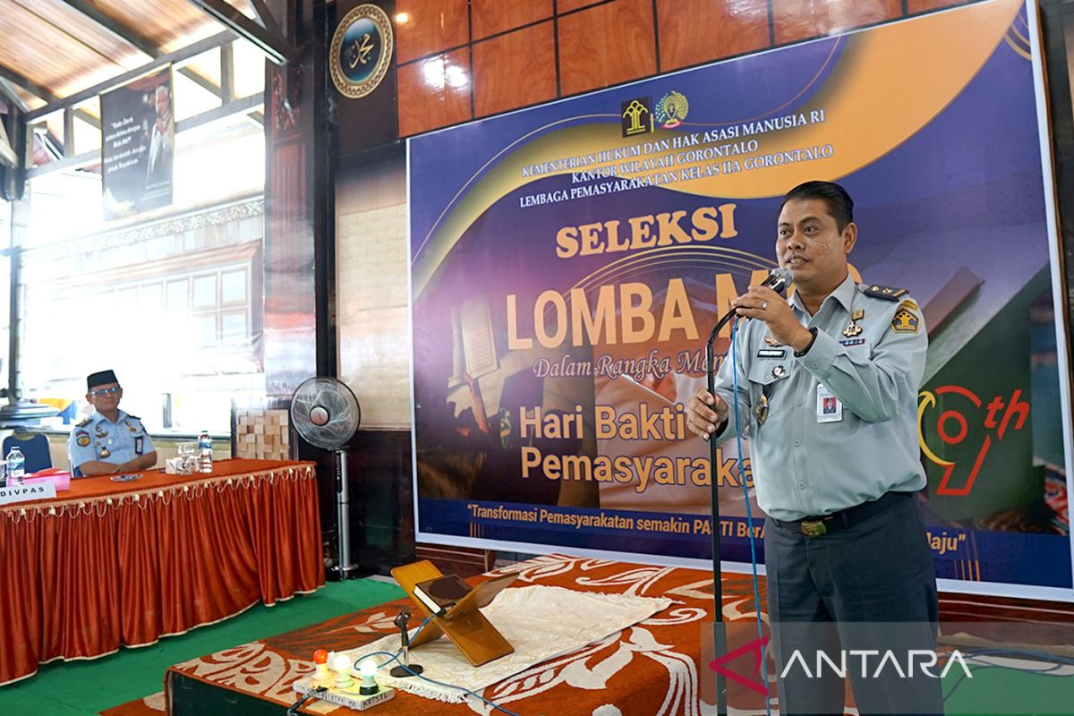 12 warga binaan pemasyarakatan ikuti lomba MTQ di Lapas Gorontalo