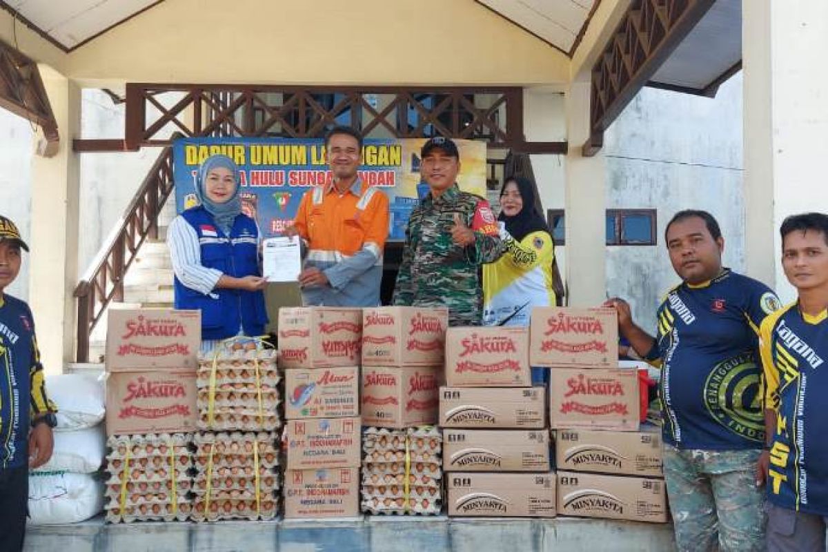 PT Antang Gunung Meratus peduli korban bencana