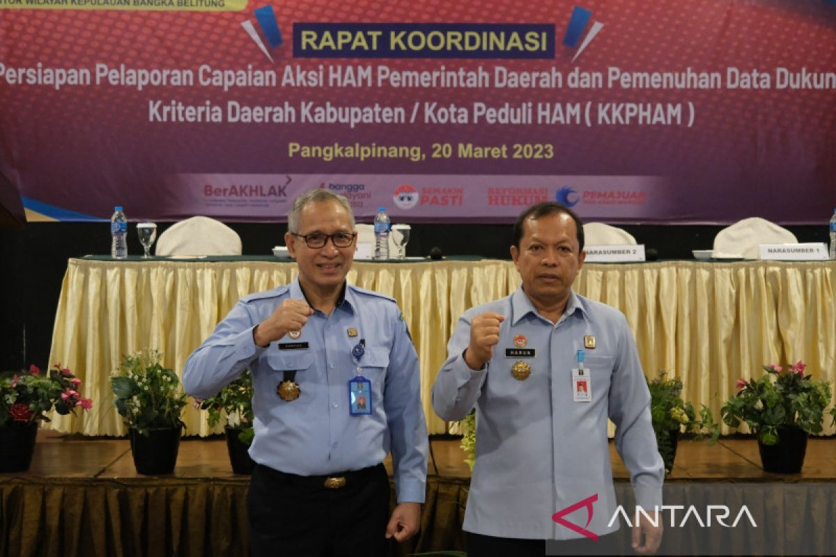 Kemenkumham Babel Gelar Rakor Implementasi Aksi HAM dan Kabupaten Kota Peduli HAM