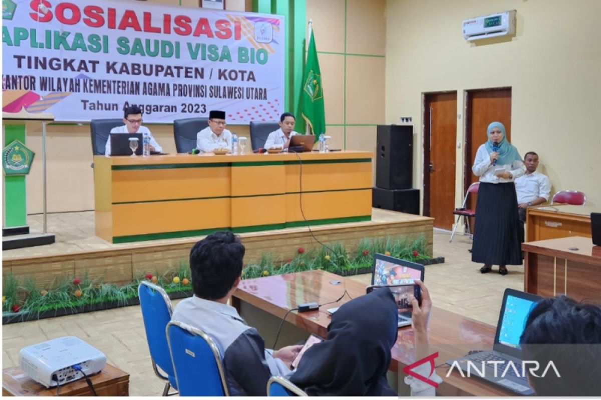 Kemenag Sulut sosialisasi aplikasi 'Saudi Visa Bio' permudah haji buat visa