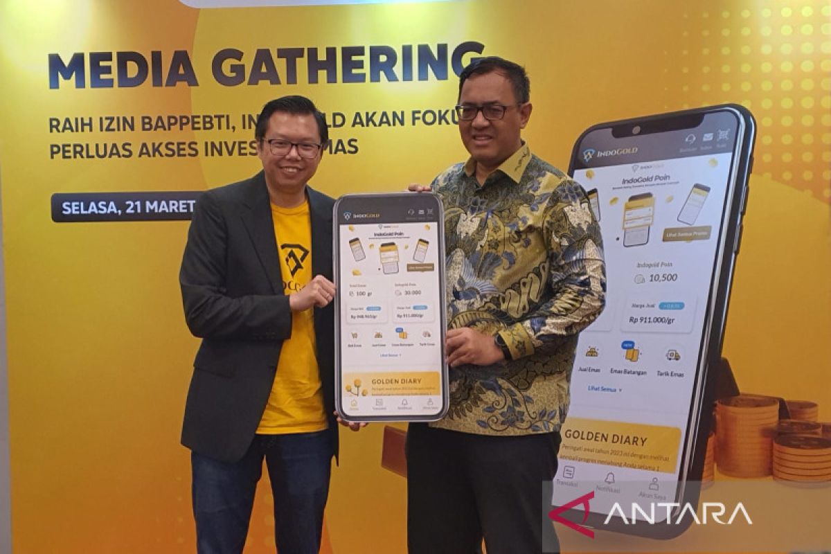 IndoGold raih izin Bappebti perluas akses investasi emas digital