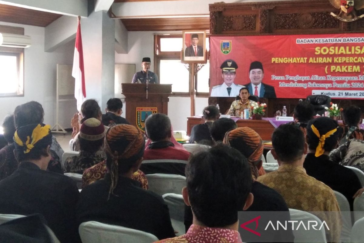 Bupati Kudus ajak penghayat aliran kepercayaan sukseskan Pemilu 2024