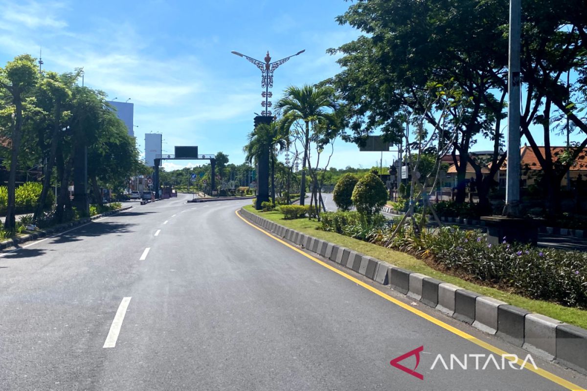 Suasana Bali sepi dan lengang saat Hari Raya Nyepi