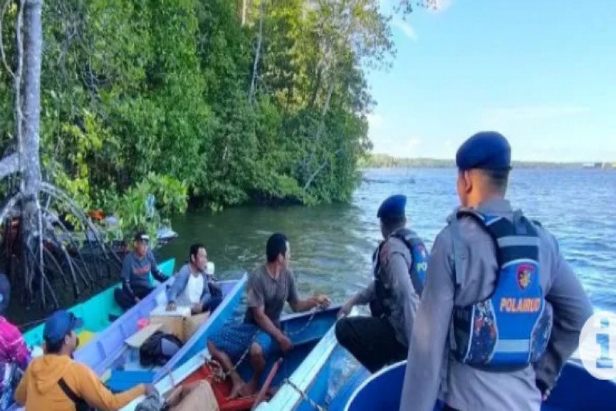 Polairud Paser cari pemancing tenggelam di perairan Pasir Mayang