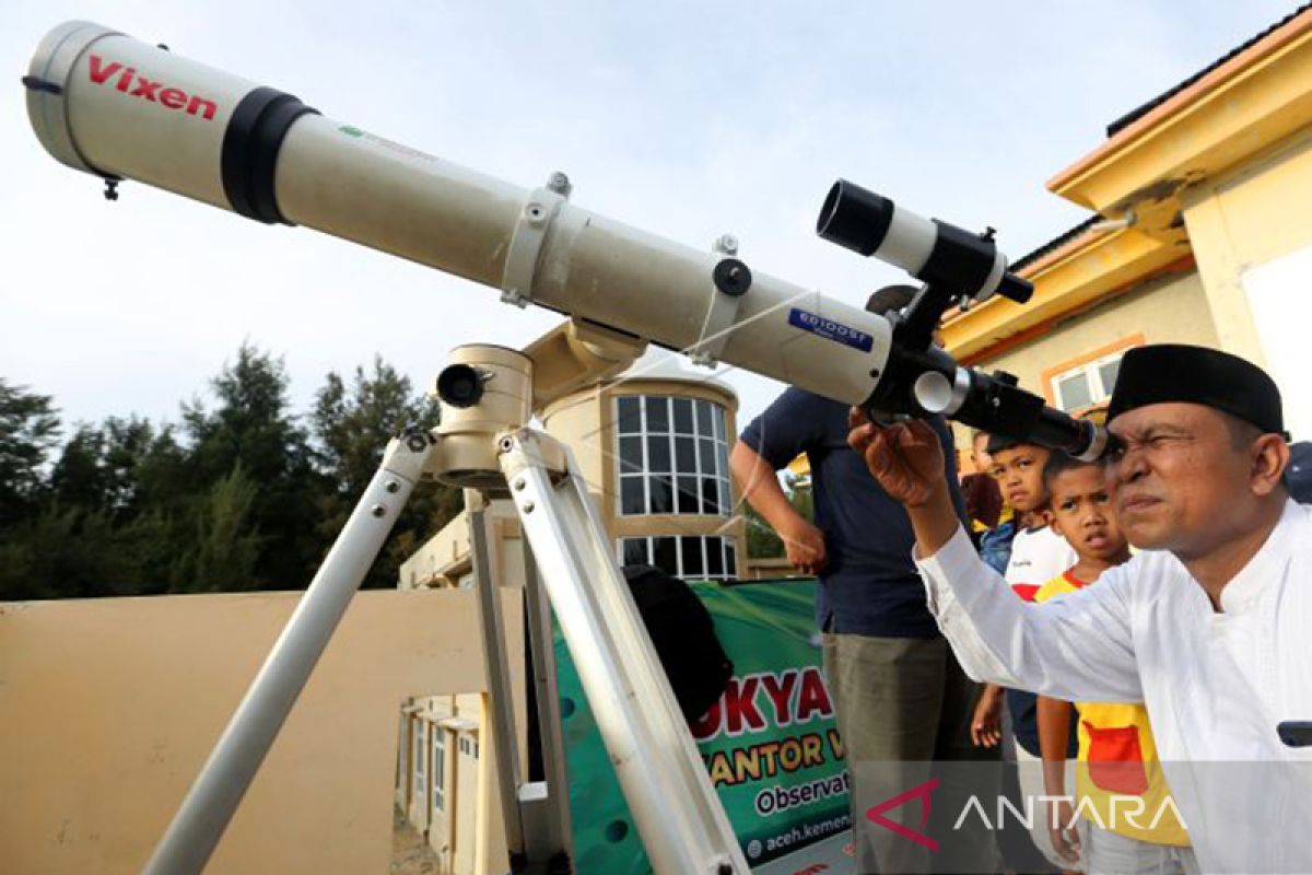 Kemenag Aceh siapkan lima teleskop pantau hilal 1 Ramadhan, sore ini