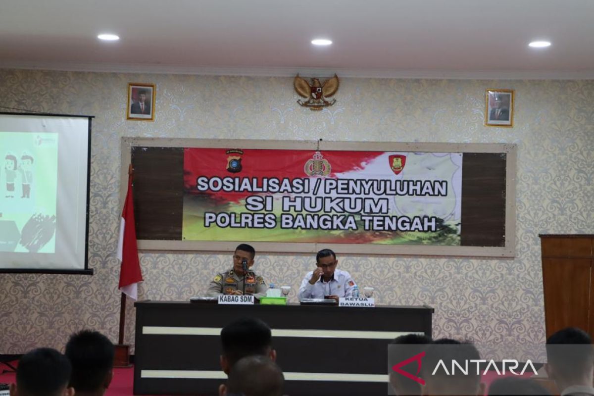Polres Bangka Tengah sosialisasikan netralitas dalam Pemilu 2024