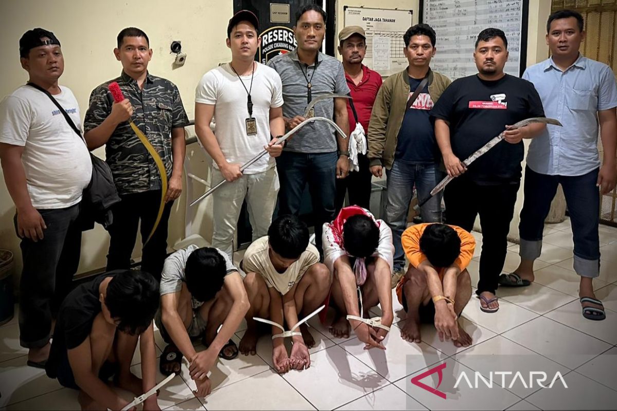 Polisi ringkus lima pembegal seorang buruh di Cibitung Bekasi