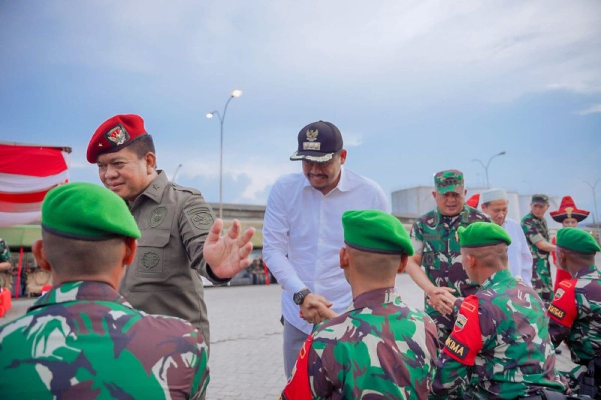 Dampingi Panglima TNI, Bobby: selamat bertugas Satgas Yonif 125/SMB