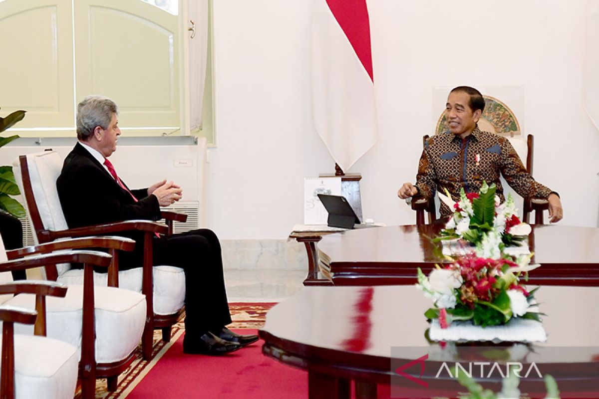 Dubes Palestina temui Presiden Jokowi di Istana Kepresidenan Jakarta