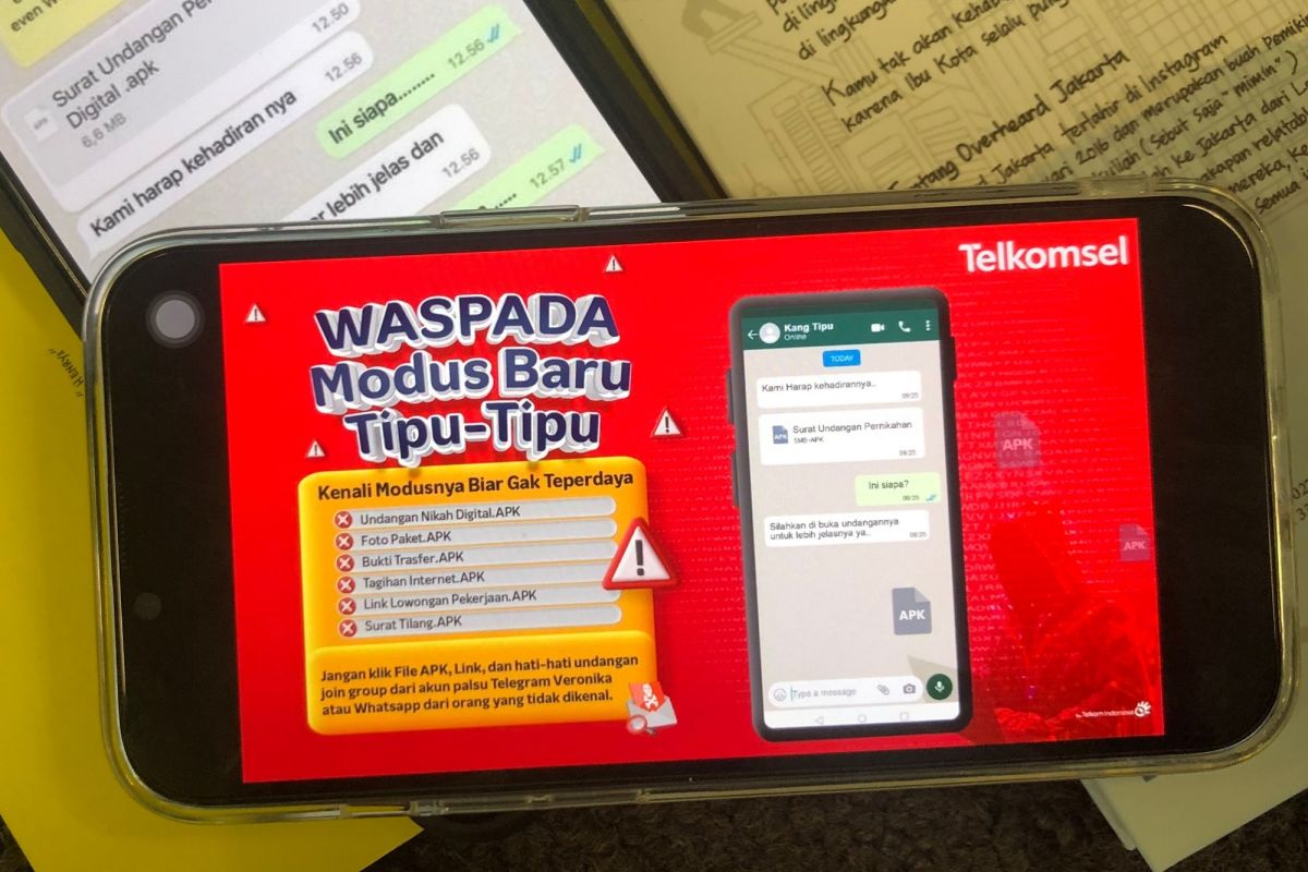 Telkomsel imbau pelanggan waspada kejahatan dengan modus unduh file APK fiktif