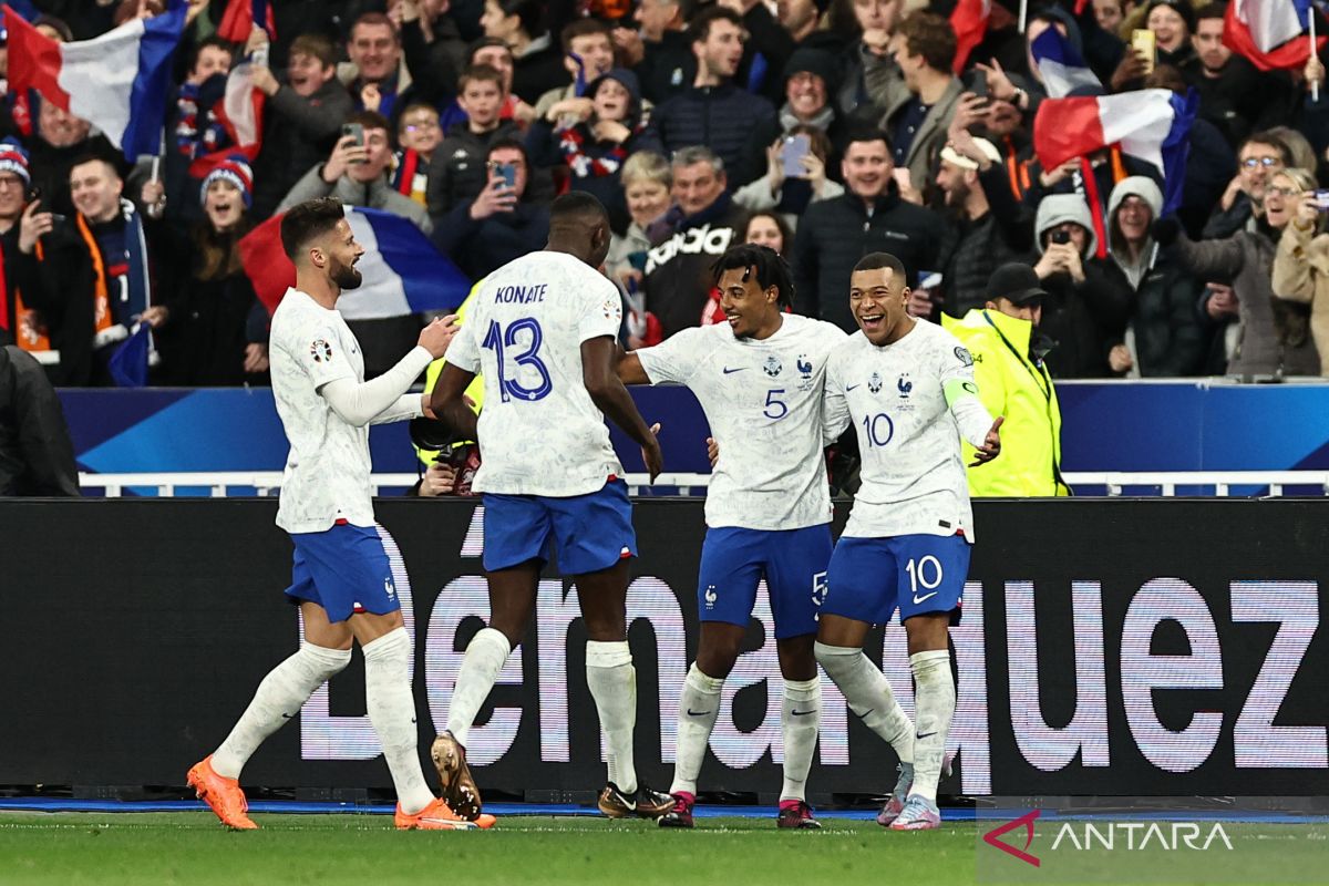 Mbappe cetak dua gol, Prancis cukur Belanda 4-0